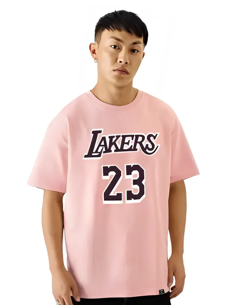 Pink Oversized Men's T-Shirt