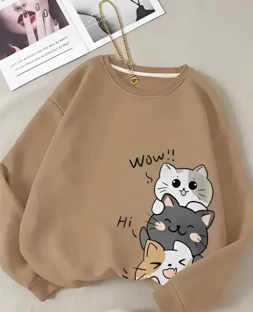 Brown Sweatshirt for Women