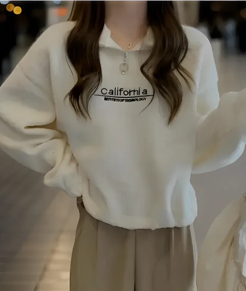 White Sweatshirt for Women