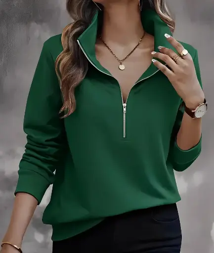 ﻿Green Sweatshirt for Women﻿