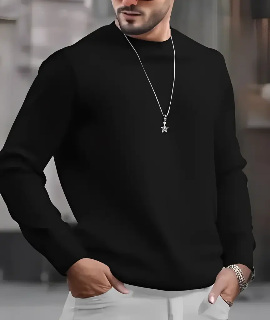 Black Sweatshirt for Men