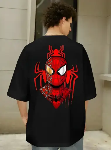 Spider Themed Oversized Men's T-Shirt