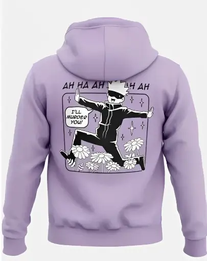 Purple Anime Hoodie for Men