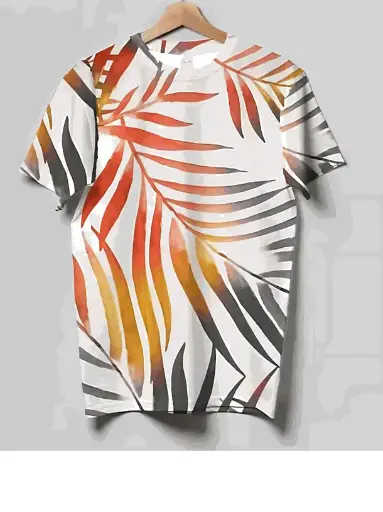 Tropical Printed Regular Fit Men's T-Shirt