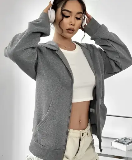 Grey Hoodie for Women