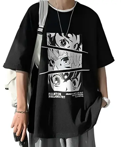 Demon Slayer Oversized Men's T-Shirt(30% OFF)